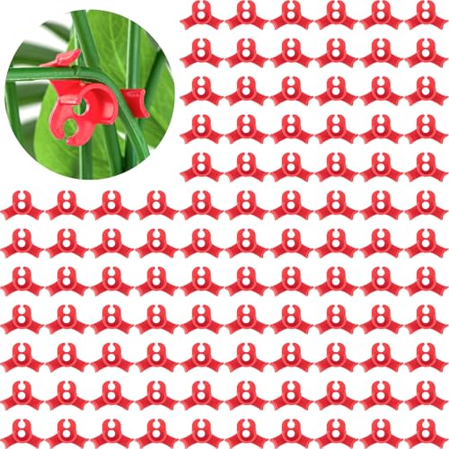 100 Pack Plant Training Clips 90 Degree Bender Low Stress Branch Trainer Stem Benders for Flowers Vegetables