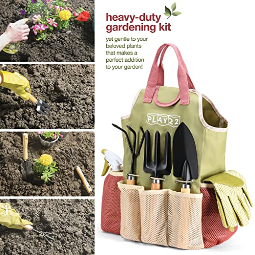 Heavy Duty Gardening Tools with Premium Handbag, Gardening Gifts for Women - view 5