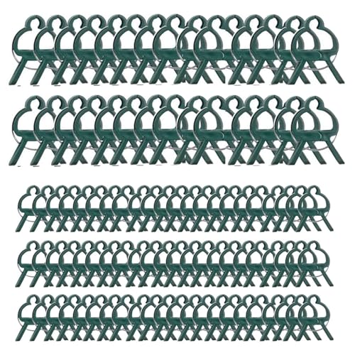 80PCS Garden Plant Supports Clips, 2 Sizes Adjusting Reusable Plant Clips for Supporting Stems of Flower Vine Vegetables Tomatoes Climbing