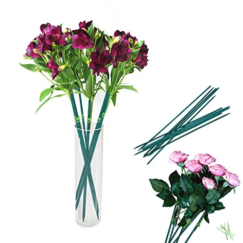 Green Bamboo Plant Stakes, 15 Inch Garden Plant Support Sticks 25 Pack - view 5