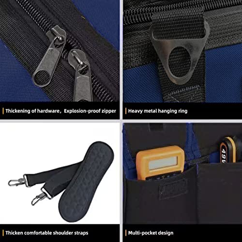 22in Heavy Duty Bottom Tools Bag With Wide Mouth For Tool Storage, Carrier and Organizer, Tote Bag for Men/Women, Wide Mouth Tool Bags With Inside Pockets (22 Inch) - view 4