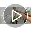 Bendable Moss Pole for Plants 47 Inch, Monstera Plant Support Stake with 7mm Aluminum Core, Coconut Coir Climbing Pole for Monstera Pothos Philodendron, Complete Kit with Ties & Rope - view 7