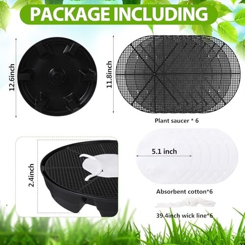 6 Pack Self-watering for Indoor Plants, Pot Bases for Fabric Planters - view 2