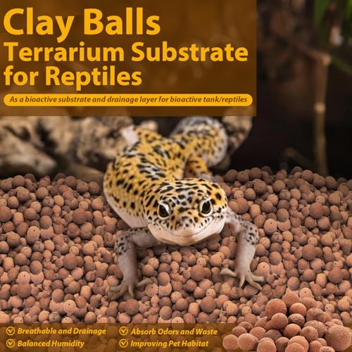 2 LB Organic Expanded Clay Balls Terrarium Substrate for Reptiles - view 3