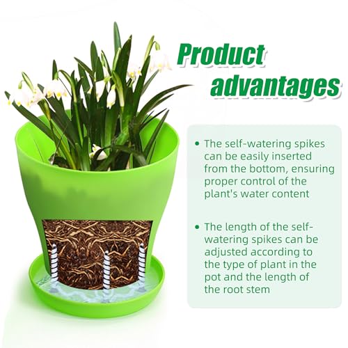 12Pack Self Watering Spikes with Wicking for Indoor Outdoor Plants - view 6