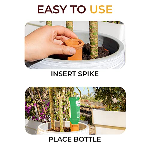 10-Pack Natural Self Watering Spikes - Terracotta - Automatic Plant Waterer for Indoor & Outdoor - view 6