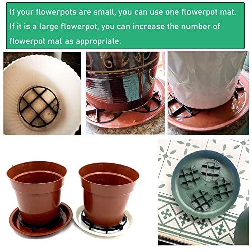 6 Pack Plant Saucer Drainage Rack Stand Flower Pot Level Feet Elevator Support Holder Vase Lifter Bottom Drainer Flowerpot Risers Plants Root Rot Prevention - view 3