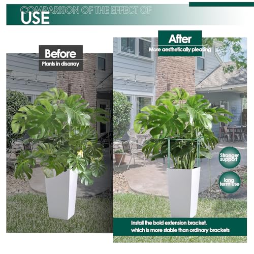 10 Pack 30 Inch Plant Support Stakes, Heavy-Duty Half Round Peony Support Ring Cage, Metal Garden Plant Stakes for Outdoor Plants - Peony, Tomato, Hydrangea with Cuttable Plant Ties - view 5
