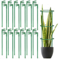 24 Pcs Plant Support Stakes, Half Round Plant Support for Indoor Plants, Stackable Garden Flower Support, Plant Stakes for Tomato, Monstera, Peony, Hydrangea Climbing Plants (6.2 "Wide X 11.6" High)
