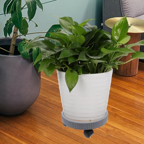 2pcs Rolling Plant Stand with Wheels, Thick Plastic Flowerpot Tray - view 7
