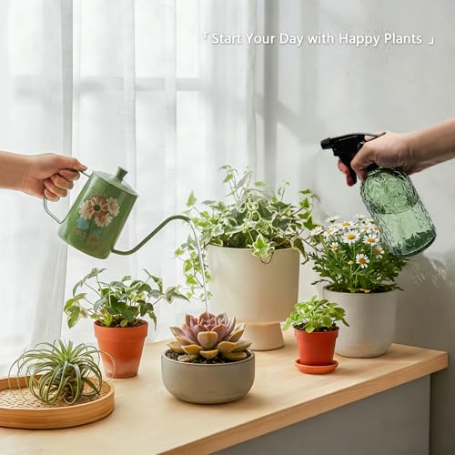 Watering Can for Indoor Plants, Green Water Can Spray Bottle 2 Pack - view 3