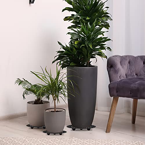 8Pcs Plant Stand Indoor Outdoor, Plant Level Pot Elevator- 2 Size Plant Riser Holder Plastic Floor Protector Plant Trivet, Heavy Planter Holder for Prevent Rot and Damage on Patio & Deck(7.9"&11.8") - view 6