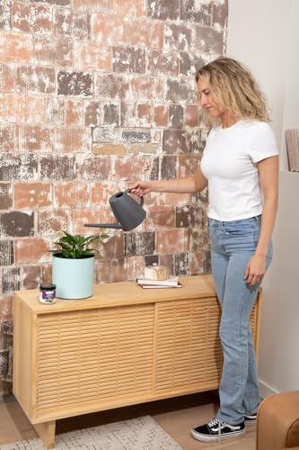 8 inch Self Watering Plant Pot for Indoor Plants, African Violets, Succulents, The Aqua Core Collection (Ocean Blue) - view 4