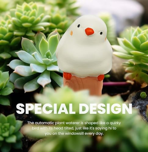 Bird Shaped Plant Watering Globes(4ps) Plants Suitable for Indoor and Outdoor Use Should be Kept Constantly Moist. The Interesting Shape Makes The Garden More Interesting and Beautiful. - view 3