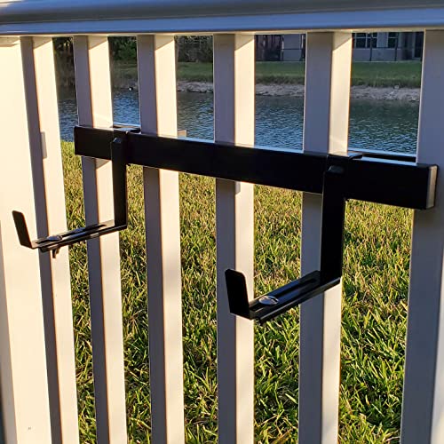 Universal Adjustable 20” Planter Box Bracket Kit Includes 2 Heavy Duty Bottom Adjustable 5.5 to 8.5” Brackets Holds up to 30” Long Planter Box for Vertical Spindled Deck Railings - view 3