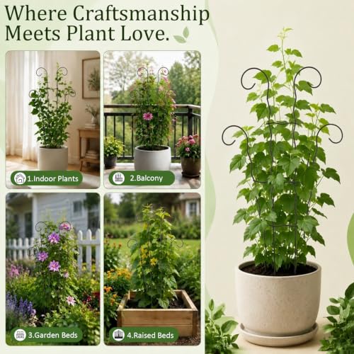 2Pack 17.5" Small Trellis for Potted Climbing Plants Indoor&Outdoor - view 5