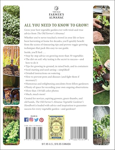 The Old Farmer's Almanac Vegetable Gardener’s Handbook: Essential Step-by-Step Advice for Growing Vegetables and Achieving Success - view 2