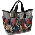 Garden Tool Bag Maple Leaf Gardening Bag with 8 Pockets Canvas Garden Tote Bag Women Men Garden Plant Tool Storage Bag (Tools NOT Included)