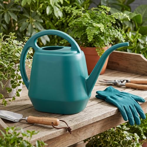 Watering Can Plastic 4 Litre Lightweight Water Sprayer Watering Bottle for Garden Outdoor House Flower Bonsai Plant (Green) - view 5