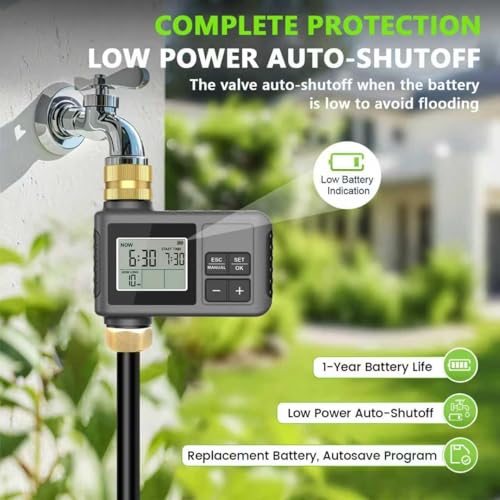 60FT Drip Irrigation System with Smart Water Timer - view 5