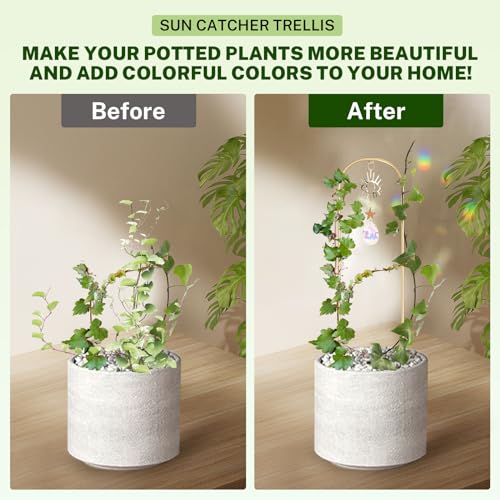 14.17 Inch Small Trellis for Potted Plants Indoor Outdoor - view 6