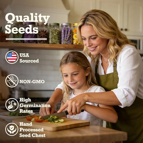 Lush&Dew Holistic Family Apothecary Seed Chest, 30000+ Medicinal Herb Seeds - view 3