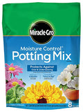 Moisture Control Potting Mix, For Container Plants, Protects against Over- and Under-Watering, 8 qt.