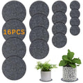 16 PCS Absorbent Waterproof Plant Coasters mat,4 Size 4/6/ 8/10 Inch Reversible Round Fabric Plant Coasters and Plant Saucers for Indoors,Plant mat for Indoor Plants