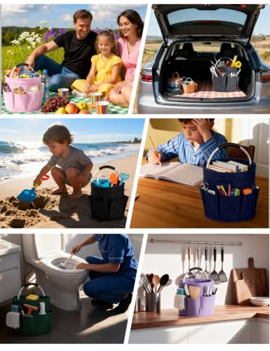 Cleaning Caddy with Handle, for Cleaning Supplies Organizer Bucket - view 5