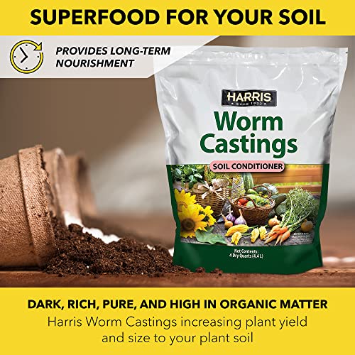 Worm Castings Organic Fertilizer - Soil Superfood for Houseplants, Flowers, and Vegetables, 4qt, 5lb Bag - view 2