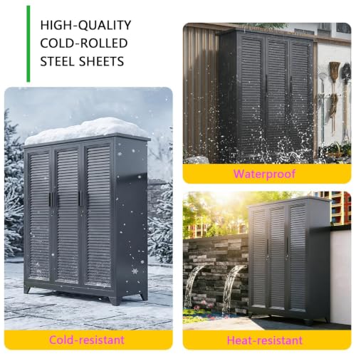 Outdoor Storage Cabinet, Weather‑Resistant Cabinet - view 3
