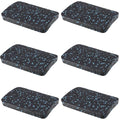 Rubber Treadmill Mat Pads, 6-Pack, 4.7 x 3.2 x 0.55 in