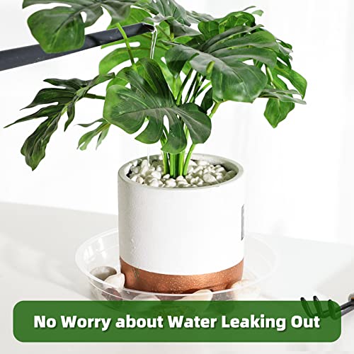 20 Pack Plant Saucers (6 inch / 8inch / 10inch / 12inch) Clear Plant Saucers Flower Pot Tray Excellent for Indoor & Outdoor Plants - view 5
