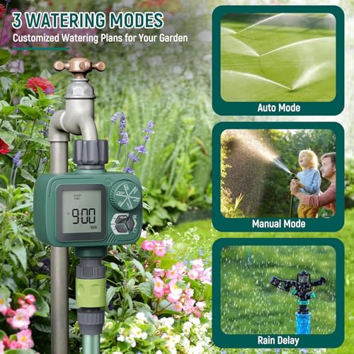 Sprinkler Timer, Programmable Hose Timer with Automatic Watering System - view 2