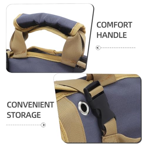 Canvas Tool Organizer Roll Bag, Contractors and Garden Tools - view 3
