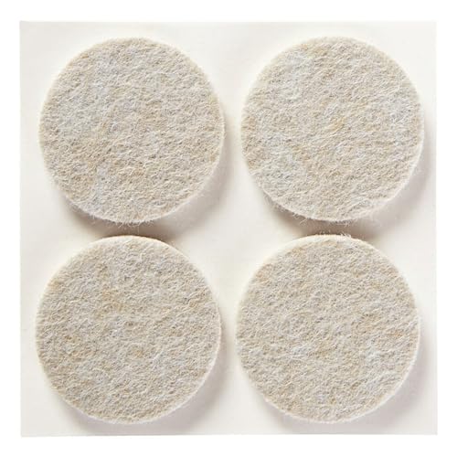 Felt Pads 12 PCS Beige, Felt Furniture Pads for Protecting Hardwood Floors, 1.5" inch Round, Easy-to-Apply, Self-Stick Design, Reliable Protection from Nicks, dents and Scratches (SP803-NA) - view 2