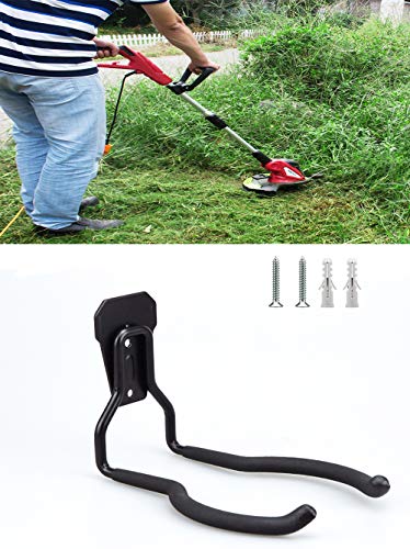 2Pcs Garden Power Tool Hanger, String Trimmer Hangers, Weed Eater Wall Mount, Weedeater Rack, Leaf Blower Holder, Chainsaw Hanging Hooks, Perfect for Garage Tool Organizers and Storage, No Trimmers - view 7