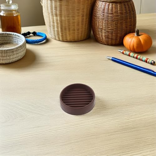 8pcs Inch Round Rubber Furniture Pads Non Slip Table Leg End Caps - view 4