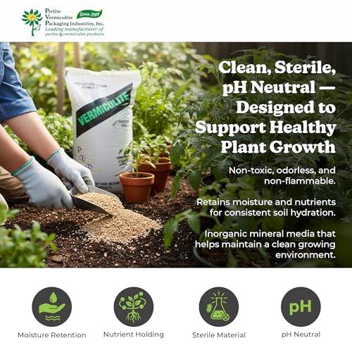 PVP Industries 4 Cubic Feet of Medium Vermiculite - Professional Grade Soil Conditioner and Additive for Seed Germination, Rooting, Hydroponics and Greenhouse or Garden Use - view 2