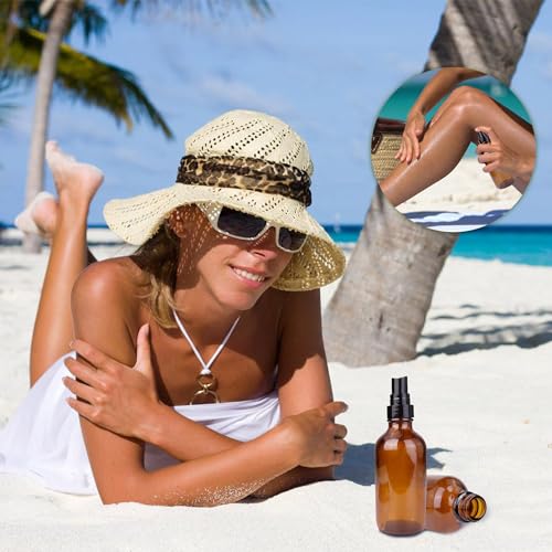 4 oz Amber Glass Spray Bottles for Essential Oils, Small, 35Pack - view 6