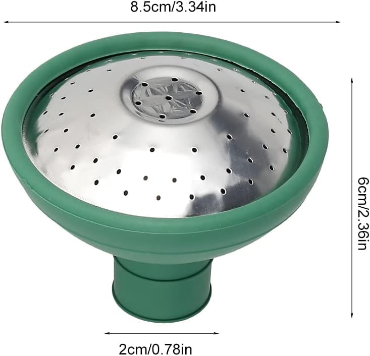 Green Universal Garden Watering Can Rose Head Water Sprinkler Sprayer Fit All Watering Can Rose Spout Cover Nozzle Replacement Garden Tool Gardening Equipment - view 2