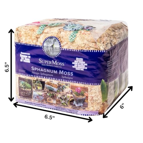 (22325) Orchid Sphagnum Moss Dried, Natural, 1 Pound Mini Bale - view 2