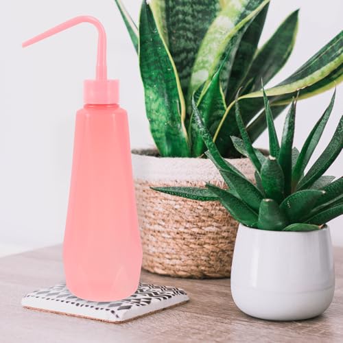 Squeeze Watering Bottle Pink with Bent Spout Plastic 480ml - view 4