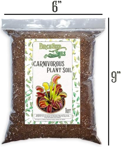 Carnivorous Plant Soil Mix – 1 Quart Bag – Premium Blend of Perlite & Peat Moss – Ideal for Venus Flytraps, Pitcher Plants, Sundews & Other Carnivorous Species – Ready to Use, Natural, Resealable Bag - view 2