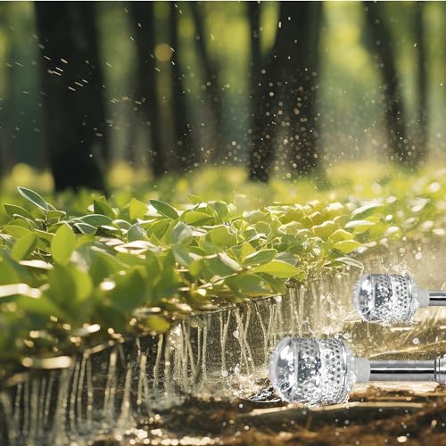 2 Pack Bubbler Sprinkler Heads, Aluminum Diffuser Flood Nozzle for Delicate Watering, Gentle Garden Metal Watering Soaker Sprinkler for Plants Garden Lawn Yard - view 4