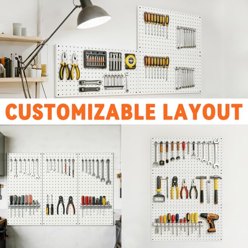 Metal Pegboard Panels, Pegboard Wall Organizer for Garage - view 4