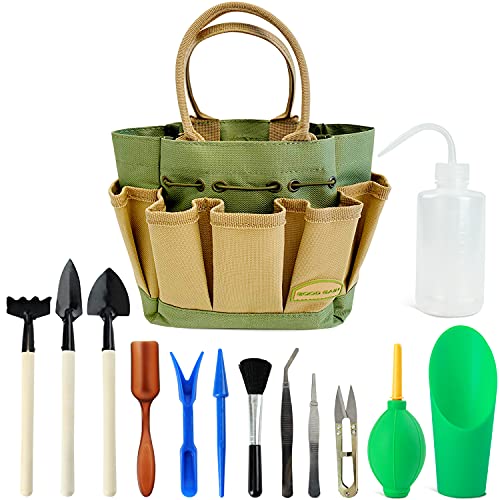 Garden Succulent Kit with Organizer Bag,15 Pieces, Green - view 2