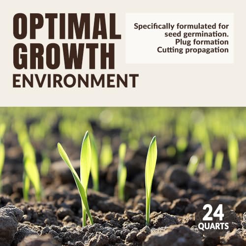 Germination Mix with Peat Moss, Fine Perlite & Vermiculite - Perfect for Seed Germination, Plugs, and Cutting Propagation - Balanced pH, Enhanced Drainage and Aeration, 24 Quarts. - view 6