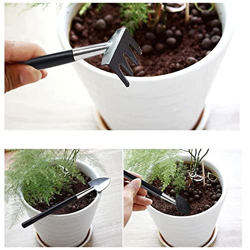 1 Pcs Garden Kneelers Work Cloth Anti Dirty Gardening Transplanting Pot Pad with 12 Pieces Mini Garden Hand Transplanting Succulent Tools for Indoor Garden Plant Care, Blue (Size : 75*75cm) - view 3