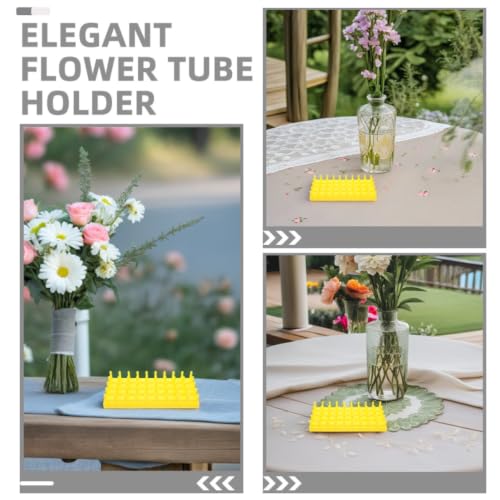 2Pcs Yellow Plastic Flower Tube Display Rack for Tabletop Propagation - view 7